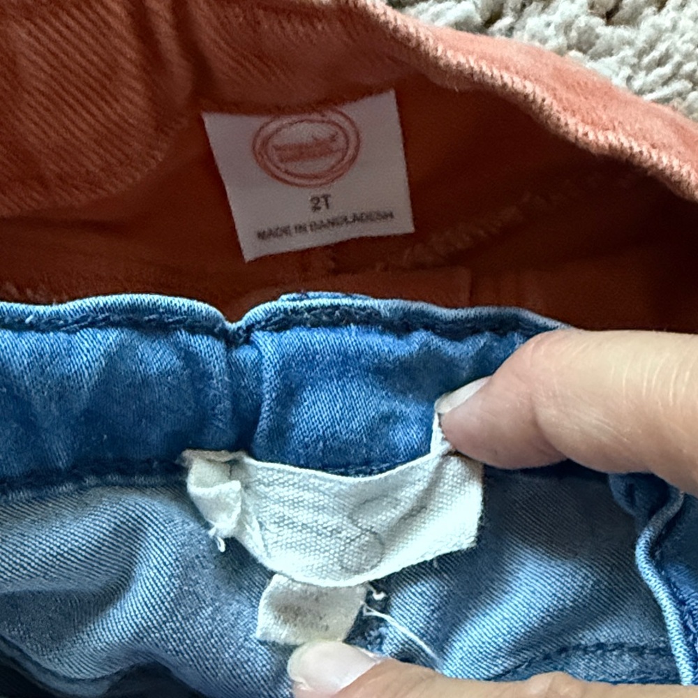 Toddler Girls Denim and Corduroy Pants Set 2T - Picture 7 of 9